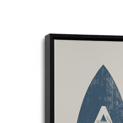 [Color:Satin Black], Picture of art in a Satin Black frame at an angle