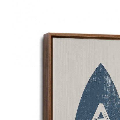 [Color:Walnut], Picture of art in a Walnut frame at an angle