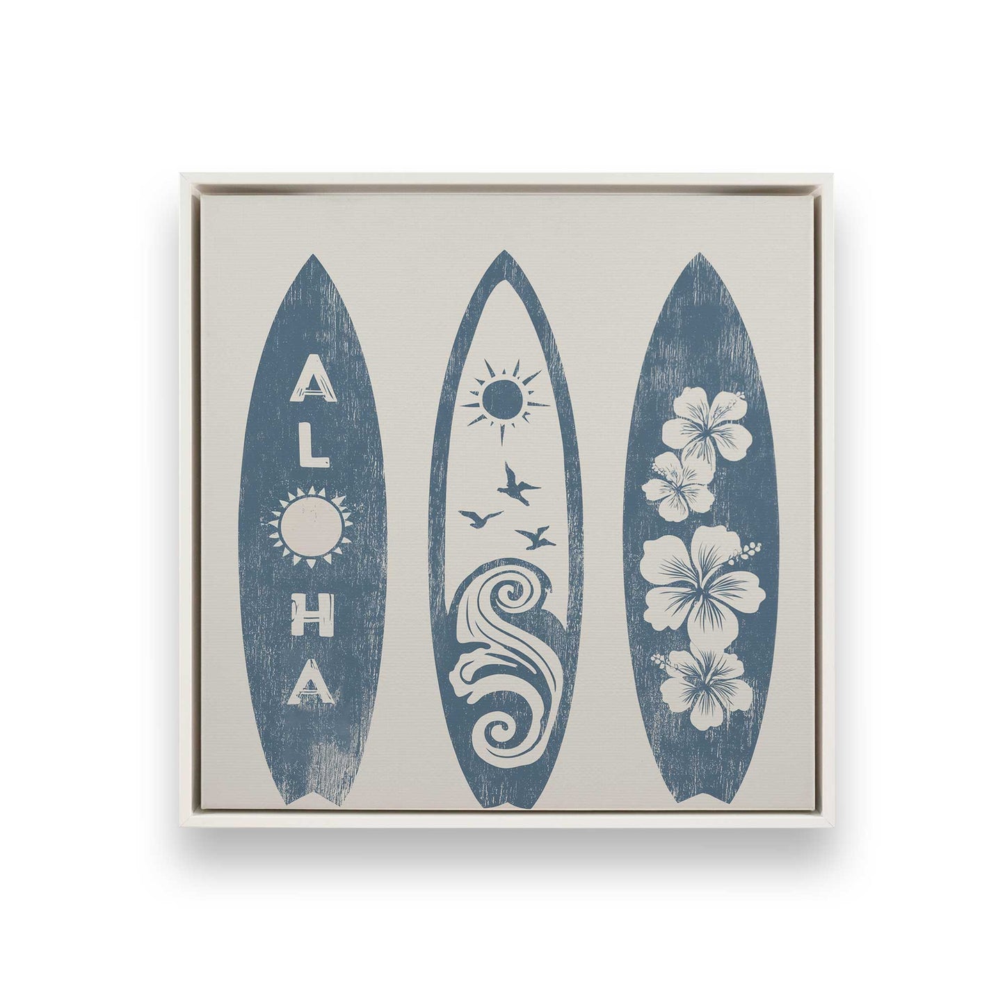[Color:Opaque White], Picture of art in a White frame