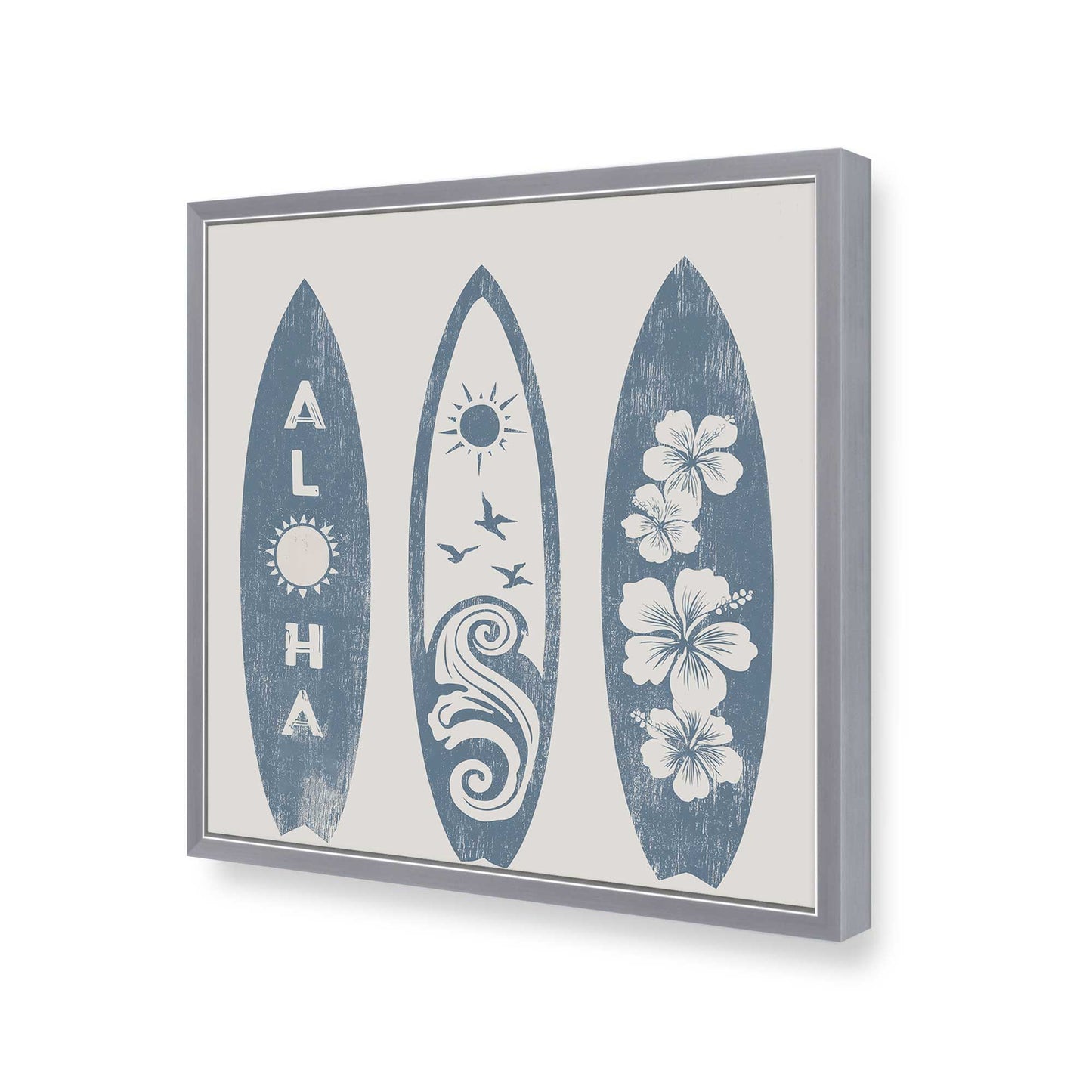 [Color:Polished Chrome], Picture of art in a Polished Chrome frame of the corner