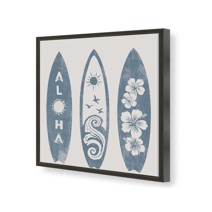 [Color:Satin Black], Picture of art in a Satin Black frame of the corner