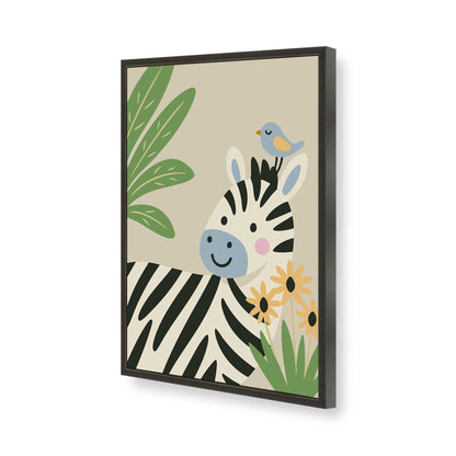 [Color:Satin Black], Picture of art in a Satin Black frame of the corner
