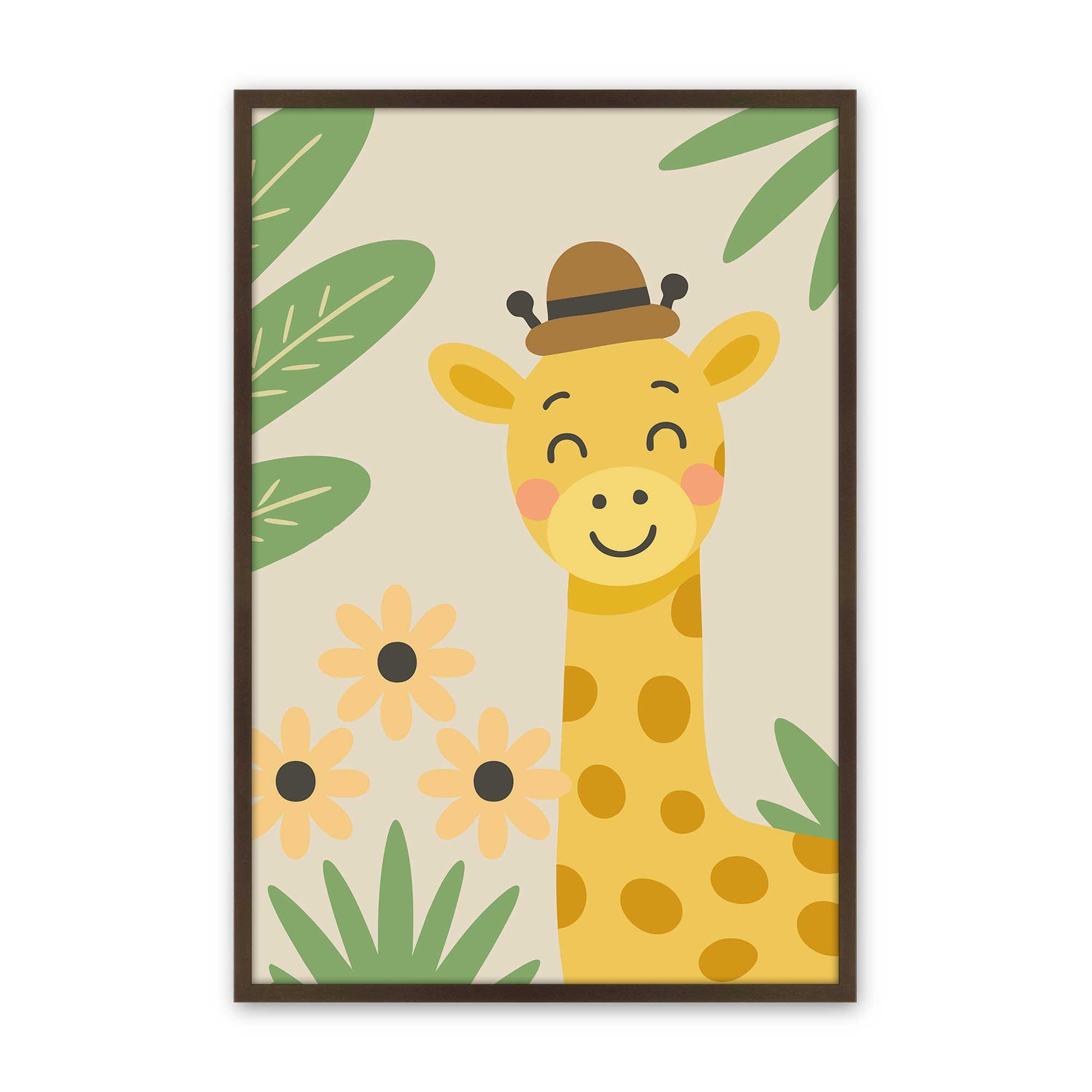 [Color:Brown], Picture of art in a Brown frame