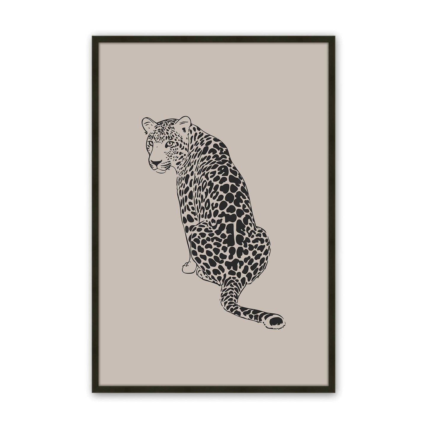 [Color:Satin Black], Picture of art in a Satin Black frame
