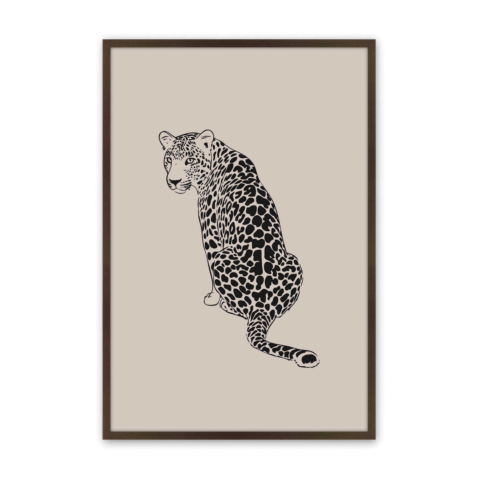 [Color:Brown], Picture of art in a Brown frame