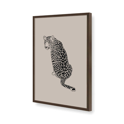 [Color:Brown], Picture of art in a Brown frame of the corner