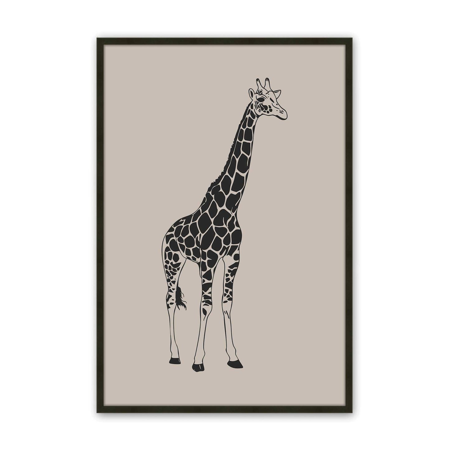 [Color:Satin Black], Picture of art in a Satin Black frame