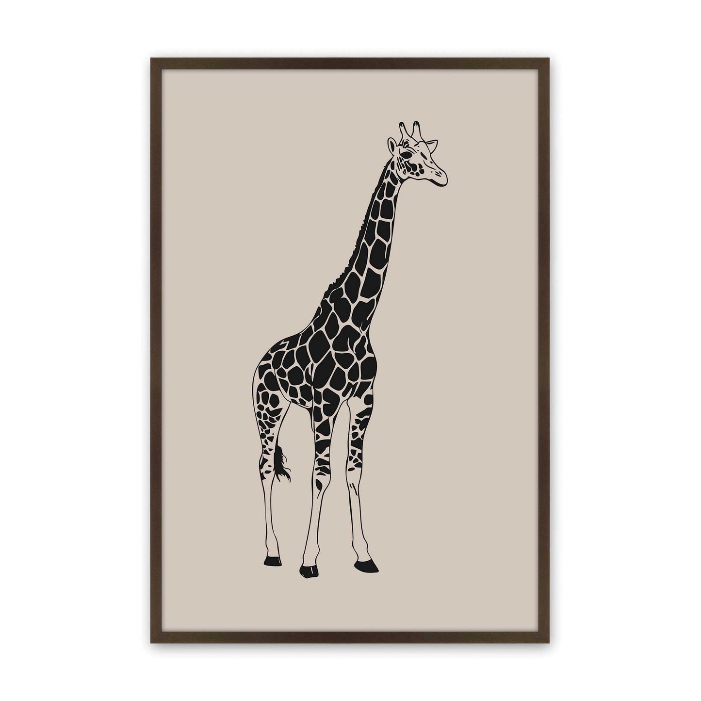 [Color:Brown], Picture of art in a Brown frame