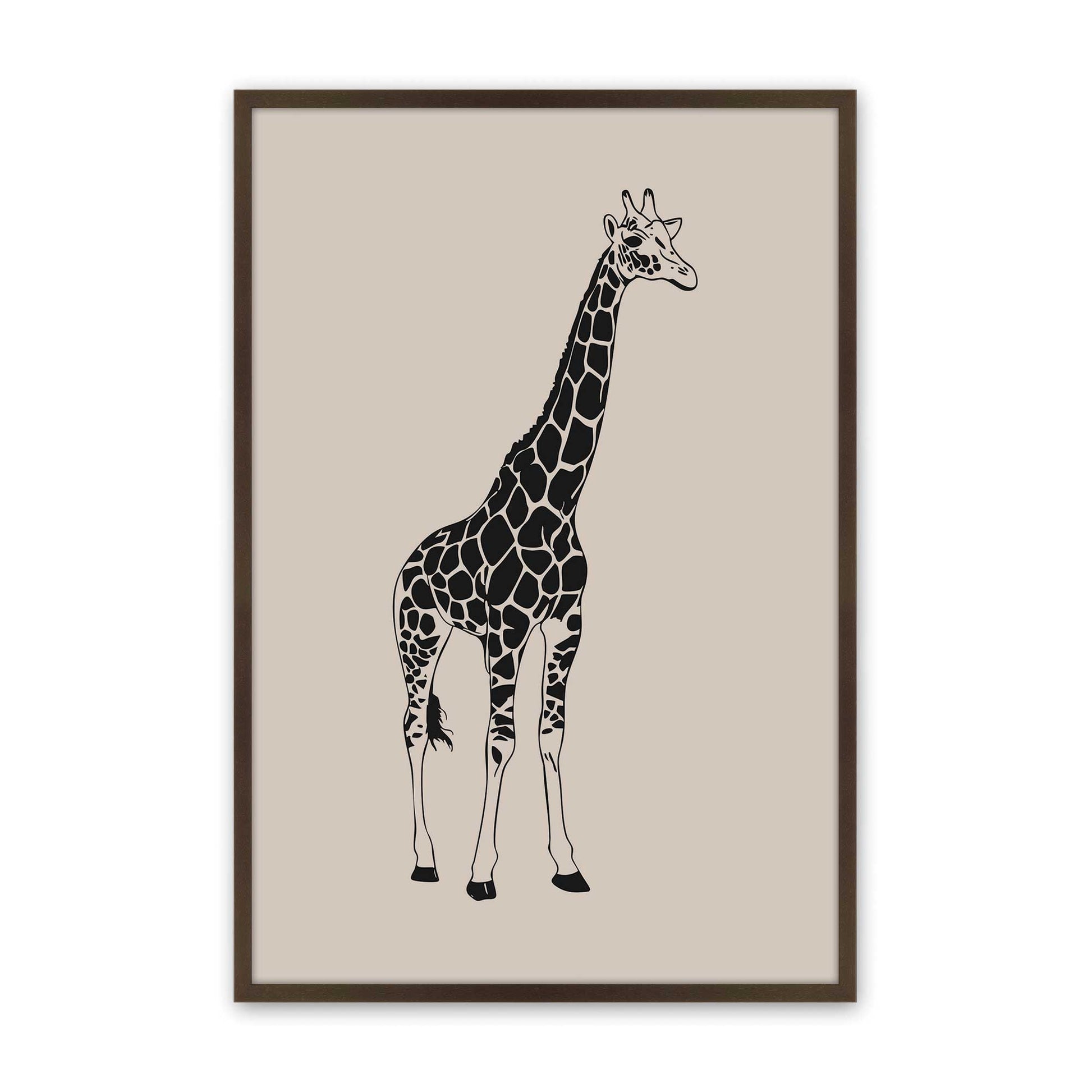 [Color:Brown], Picture of art in a Brown frame