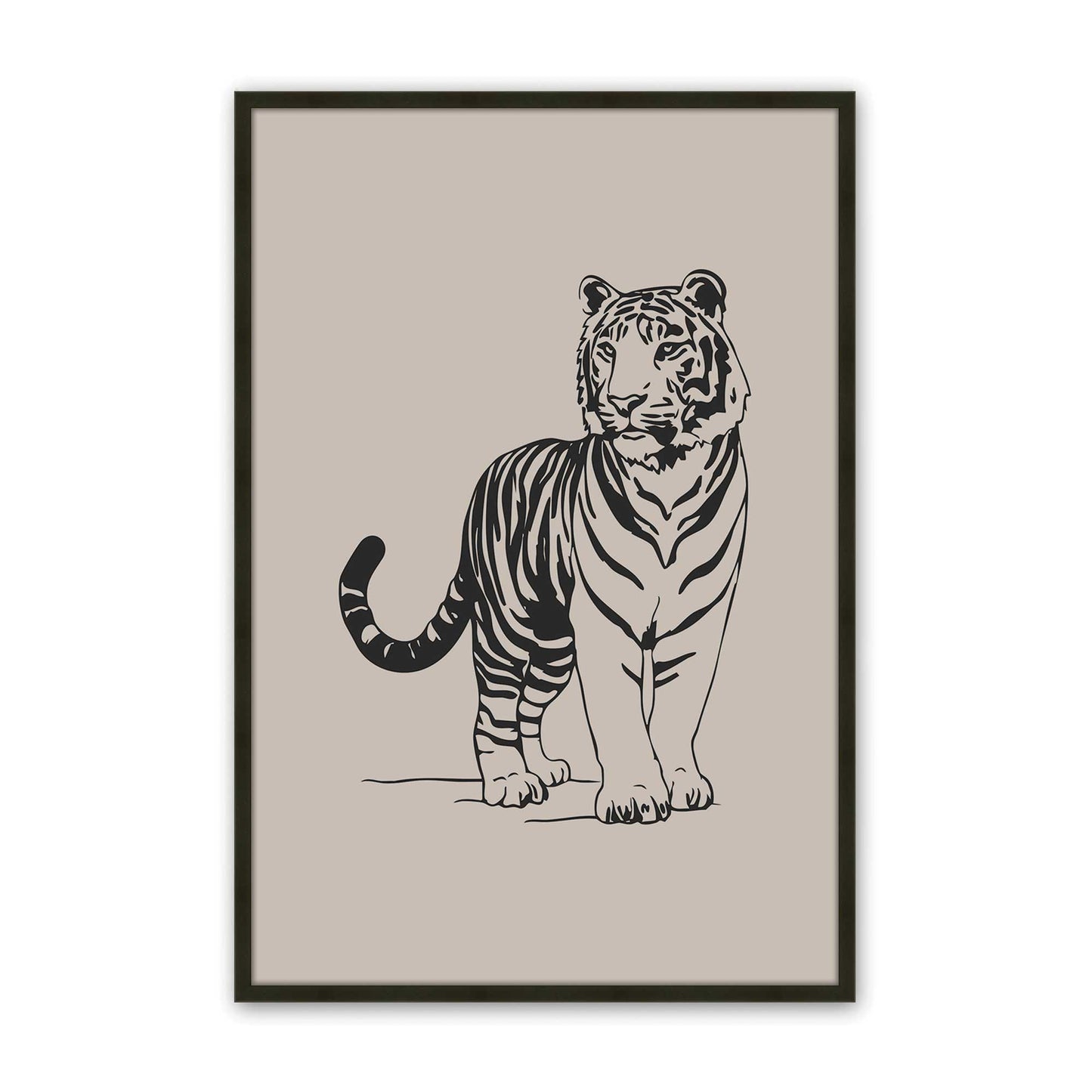 [Color:Satin Black], Picture of art in a Satin Black frame