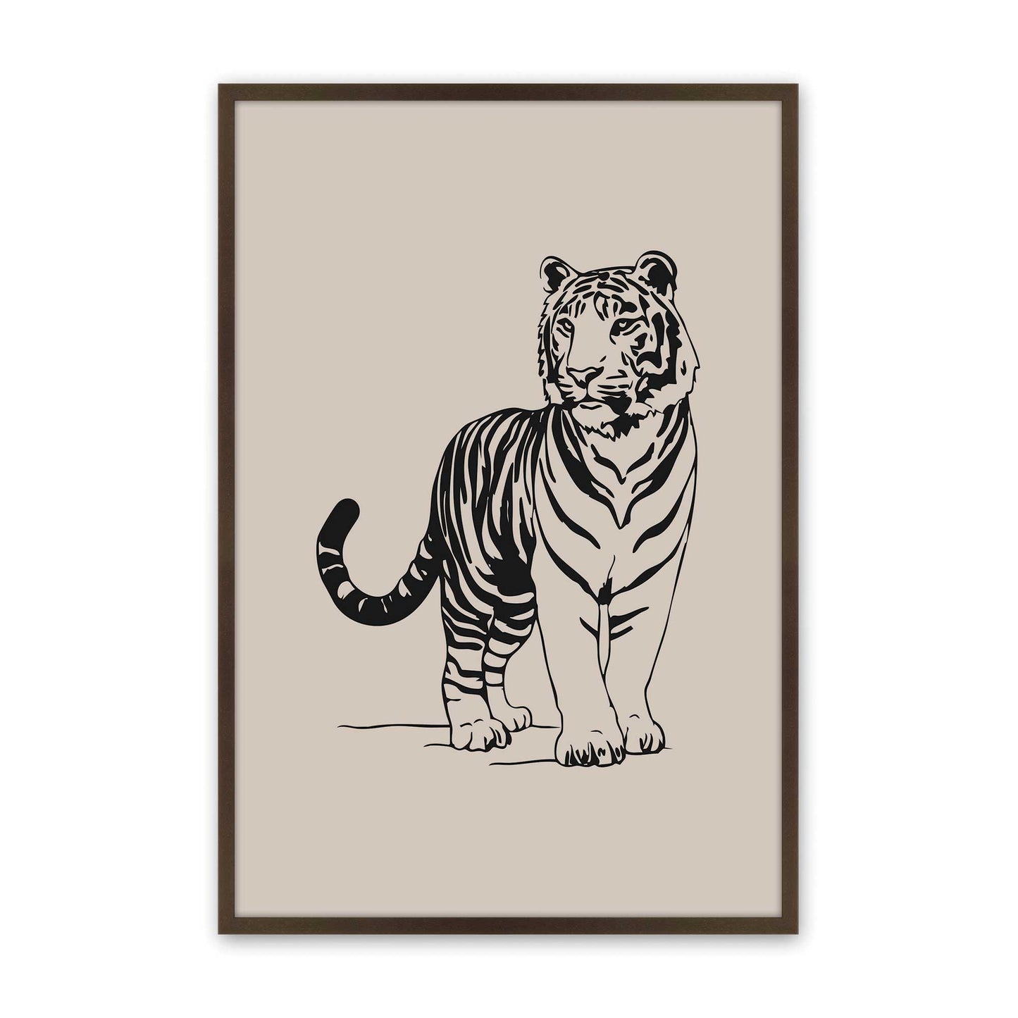 [Color:Belvinder Brown], Picture of art in a Belvinder Brown frame