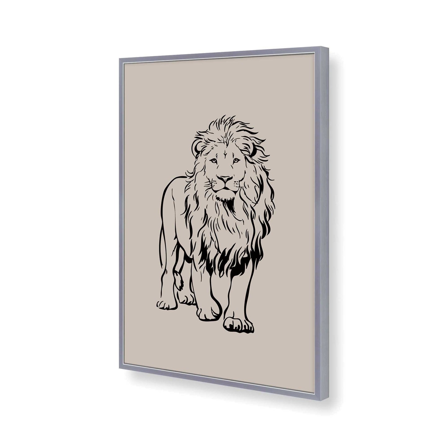 [Color:Polished Chrome], Picture of art in a Polished Chrome frame of the corner