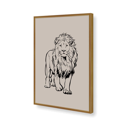 [Color:Polished Gold], Picture of art in a Polished Gold frame of the corner