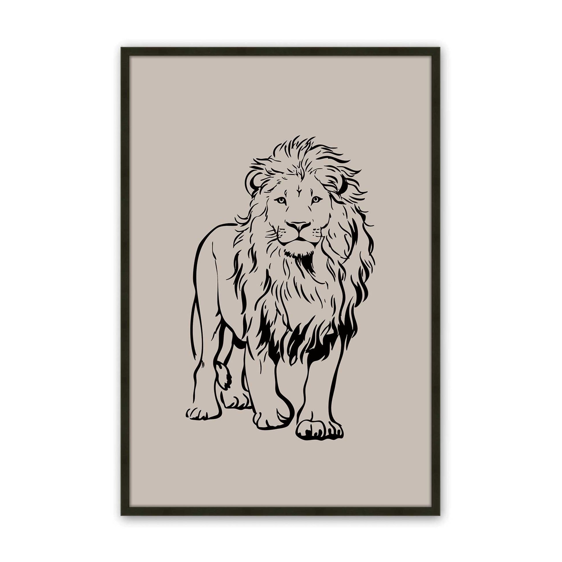 [Color:Satin Black], Picture of art in a Satin Black frame