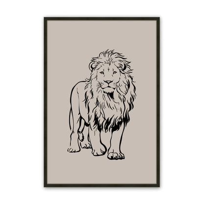 [Color:Satin Black], Picture of art in a Satin Black frame