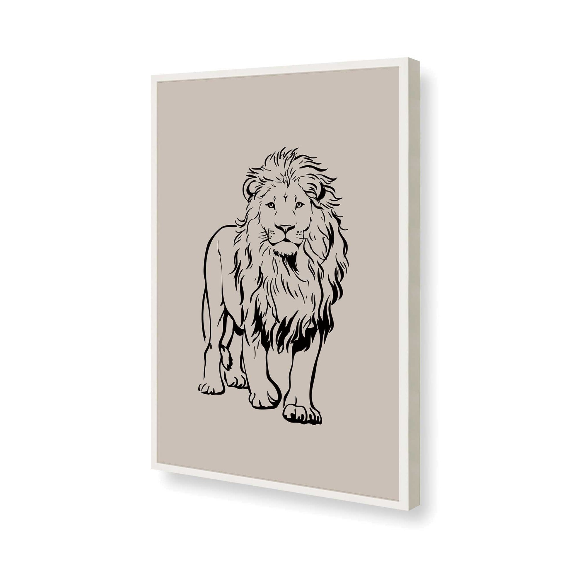 [Color:Opaque White], Picture of art in a Opaque White frame of the corner