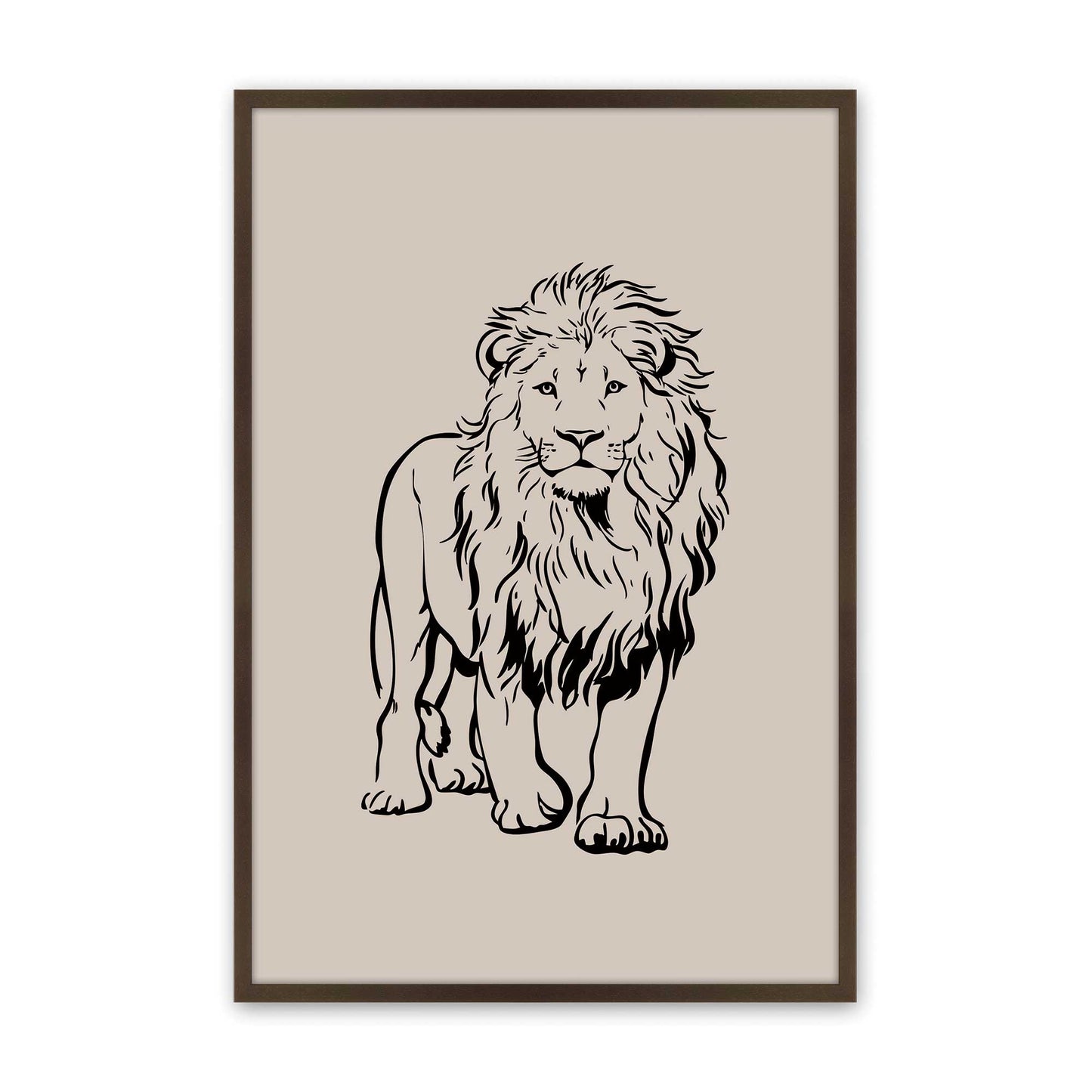 [Color:Belvinder Brown], Picture of art in a Belvinder Brown frame