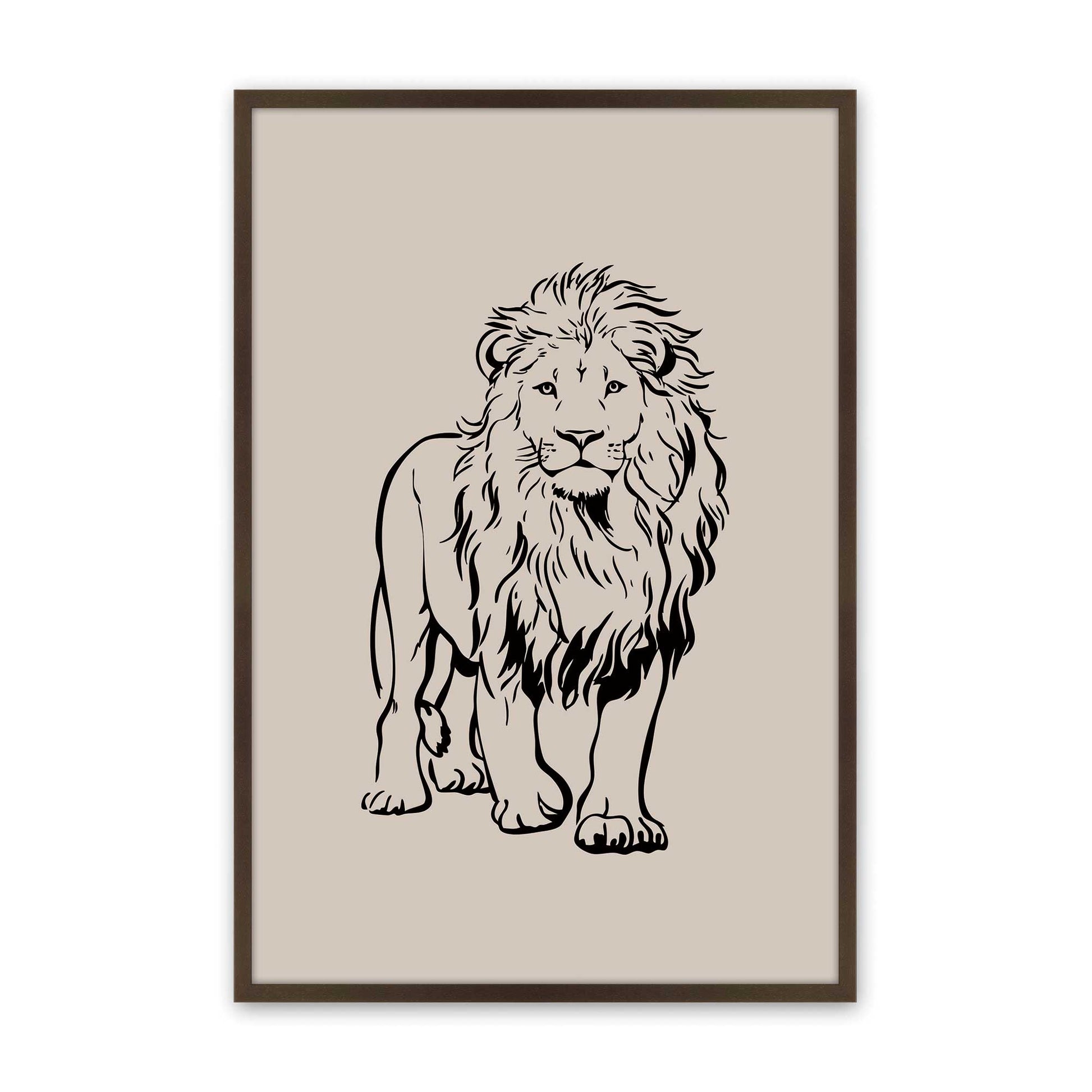 [Color:Brown], Picture of art in a Brown frame