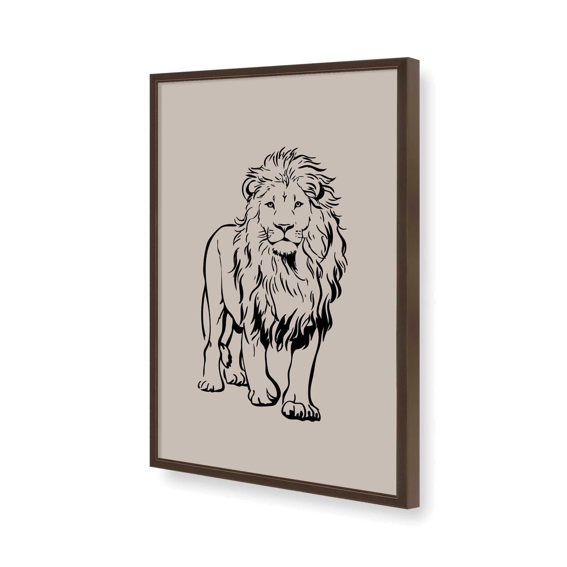 [Color:Belvinder Brown], Picture of art in a Belvinder Brown frame of the corner