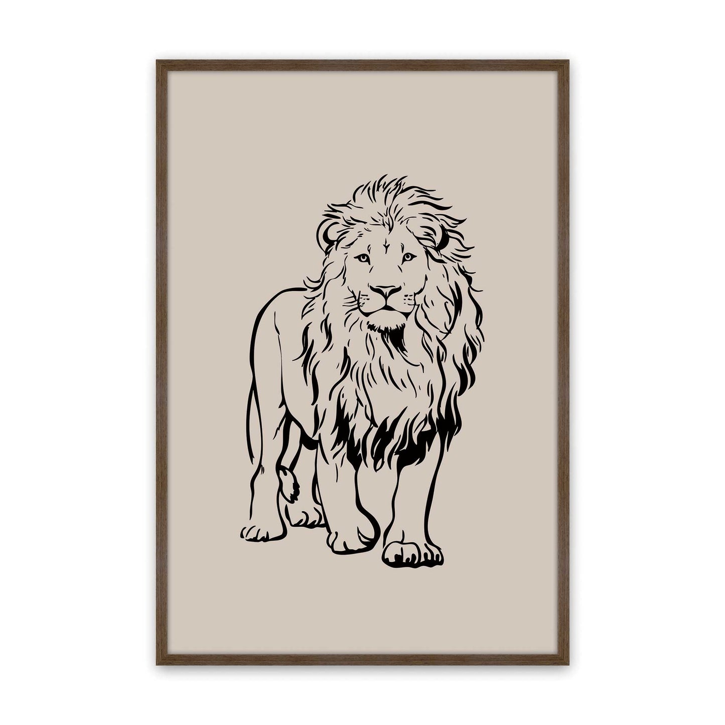 [Color:Walnut], Picture of art in a Walnut frame