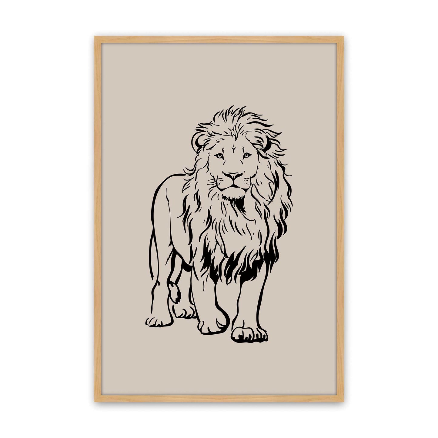 [Color:American Maple], Picture of art in a American Maple frame