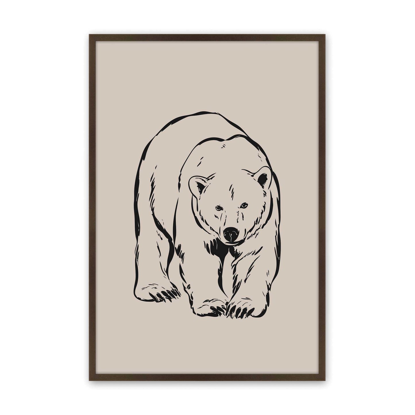 [Color:Brown], Picture of art in a Brown frame