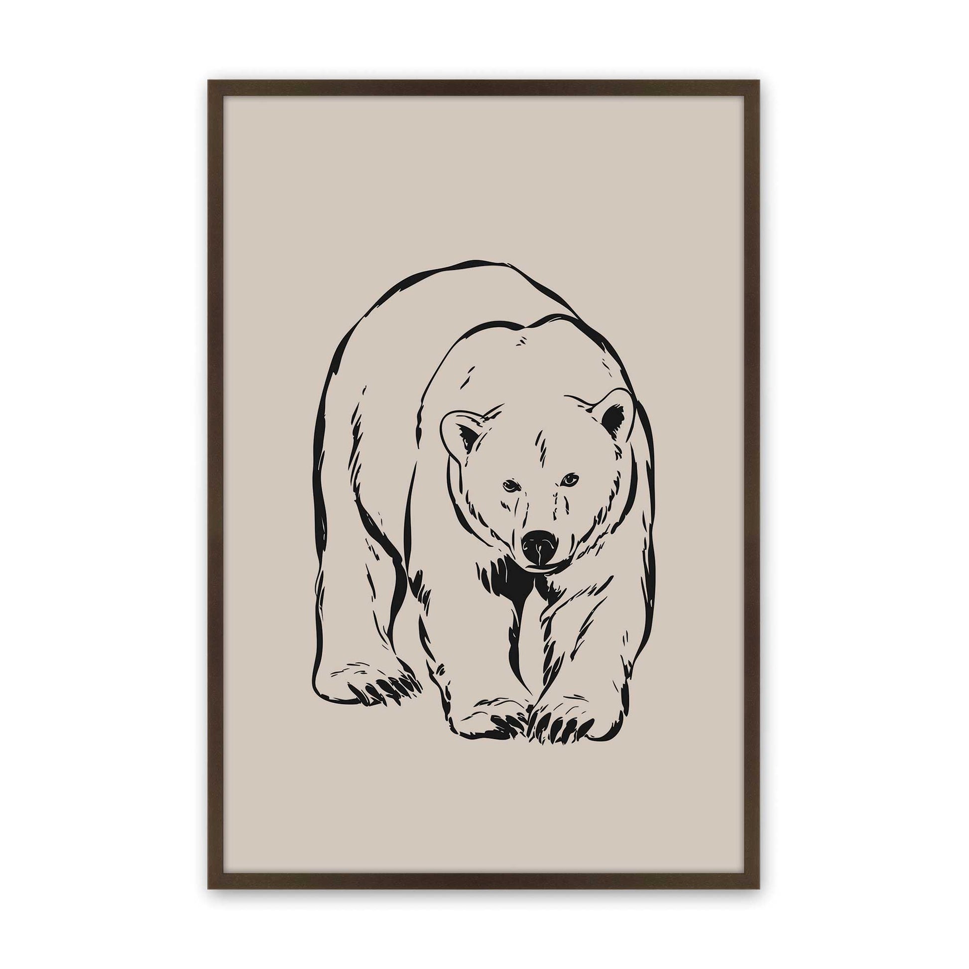 [Color:Brown], Picture of art in a Brown frame