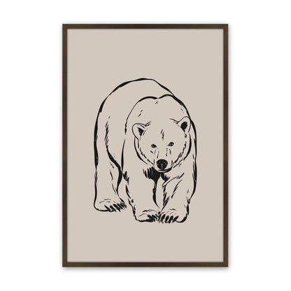 [Color:Brown], Picture of art in a Brown frame