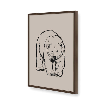 [Color:Brown], Picture of art in a Brown frame of the corner