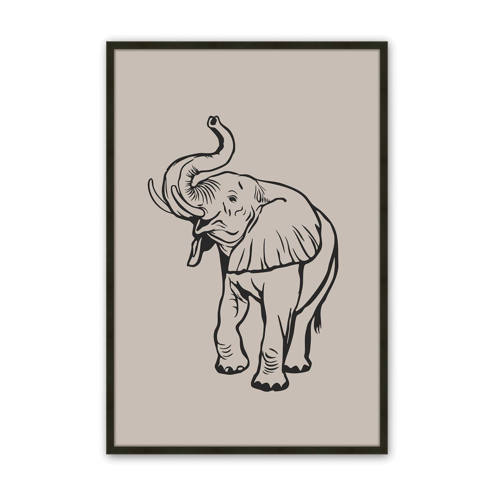[Color:Satin Black], Picture of art in a Satin Black frame
