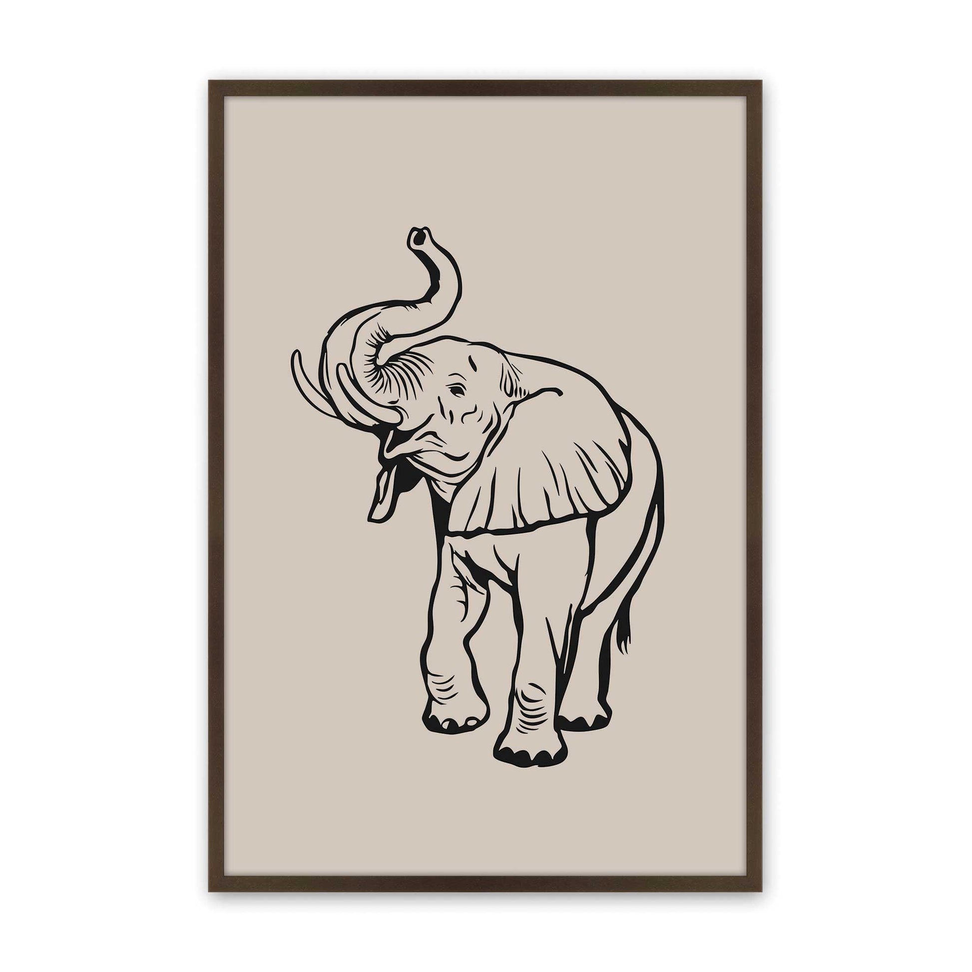 [Color:Belvinder Brown], Picture of art in a Belvinder Brown frame