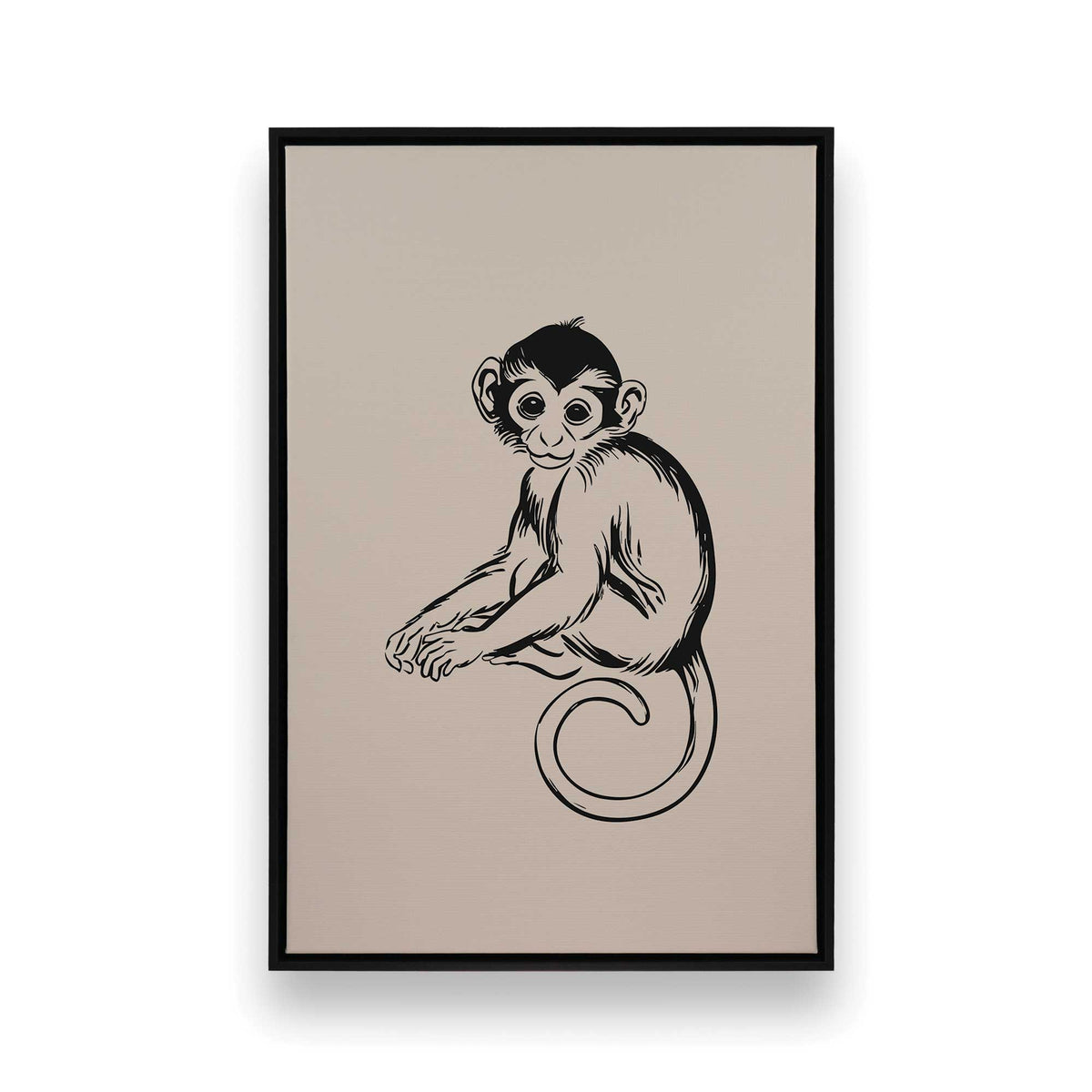 [Color:Satin Black], Picture of art in a Satin Black frame