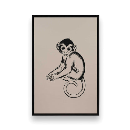 [Color:Satin Black], Picture of art in a Satin Black frame