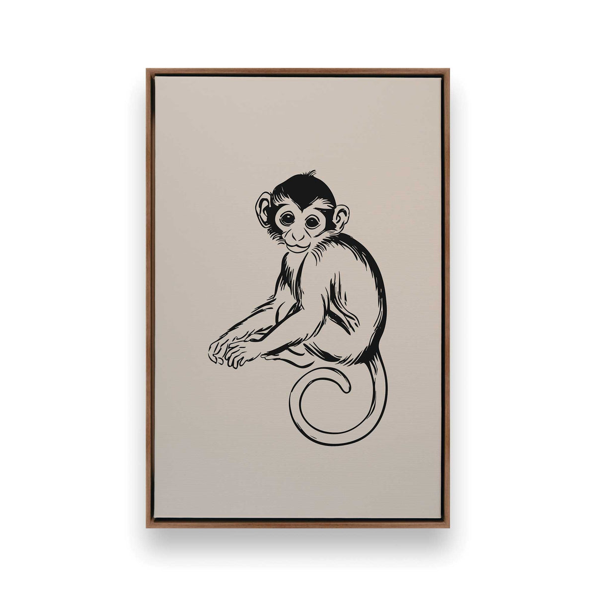 [Color:Walnut], Picture of art in a Walnut frame
