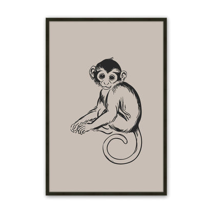[Color:Satin Black], Picture of art in a Satin Black frame