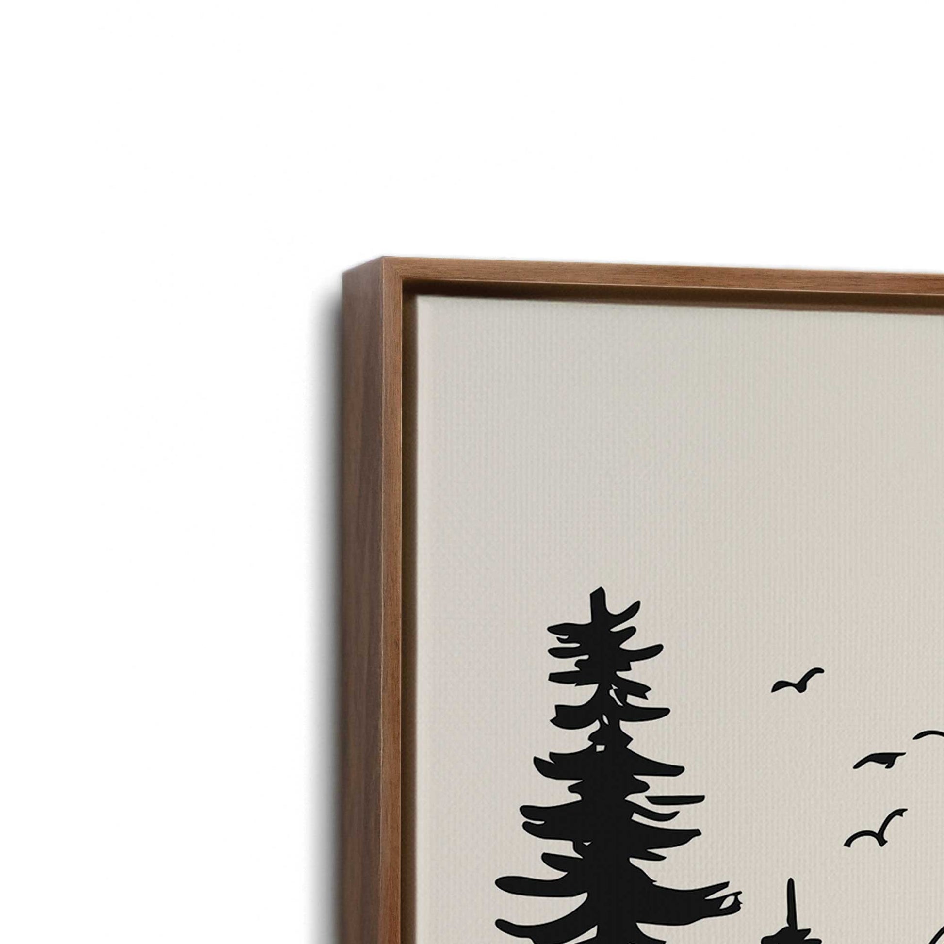 [Color:Walnut], Picture of the corner of the art