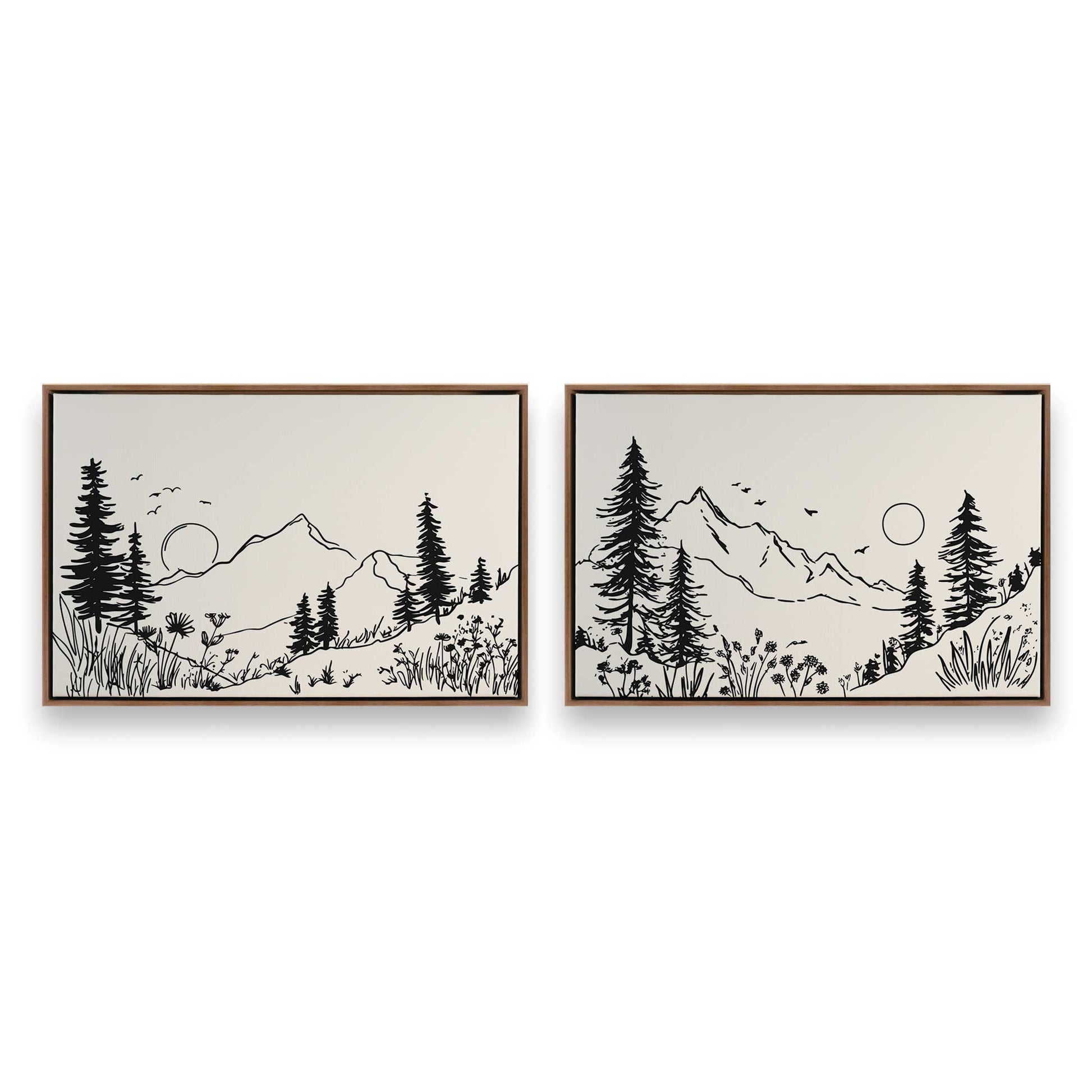 [Color:Walnut], Picture of art in a Walnut frame