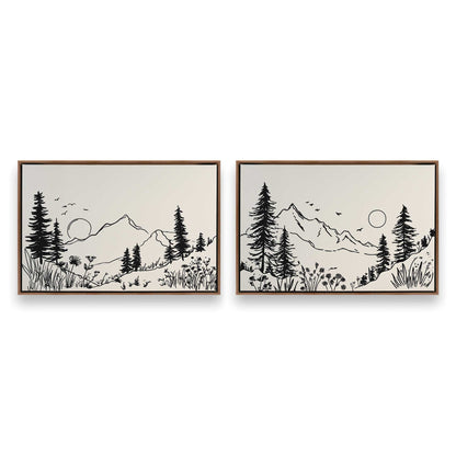 [Color:Walnut], Picture of art in a Walnut frame