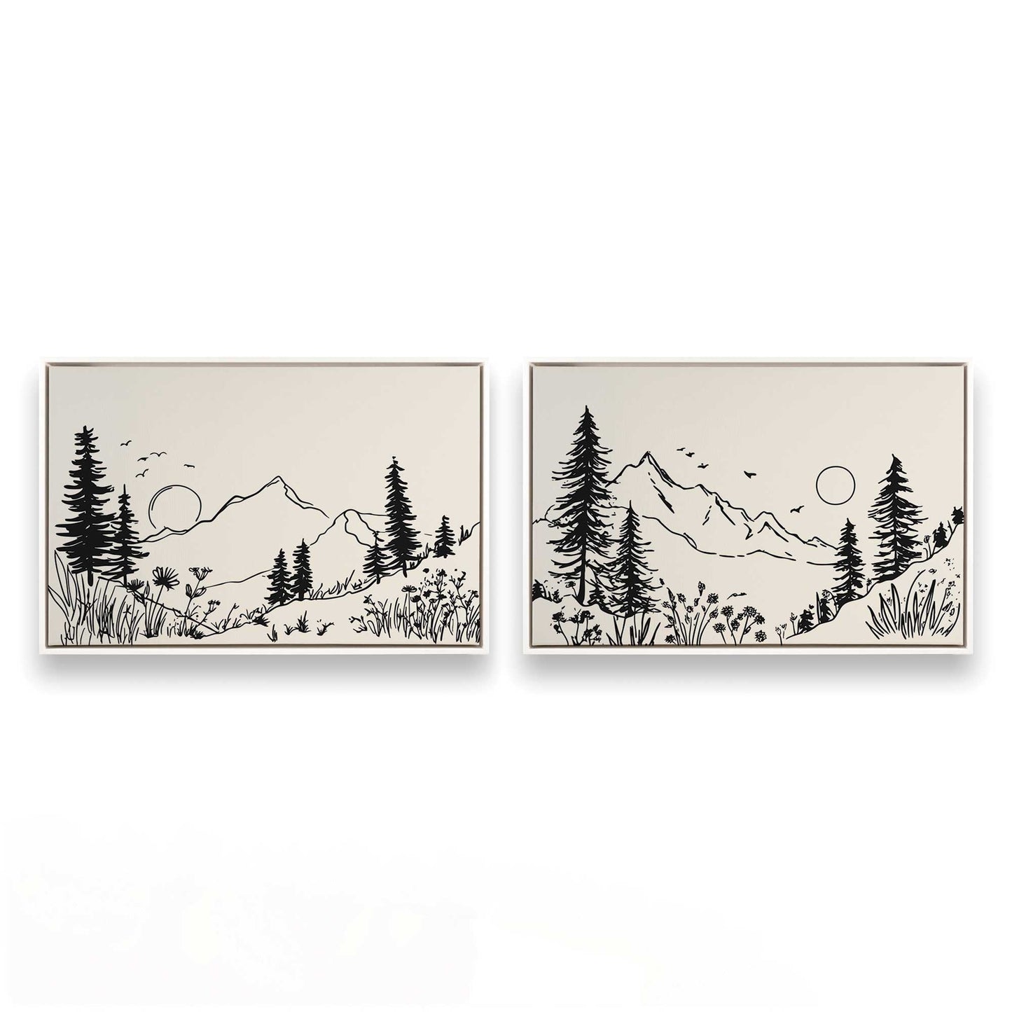 [Color:Opaque White], Picture of art in a White frame