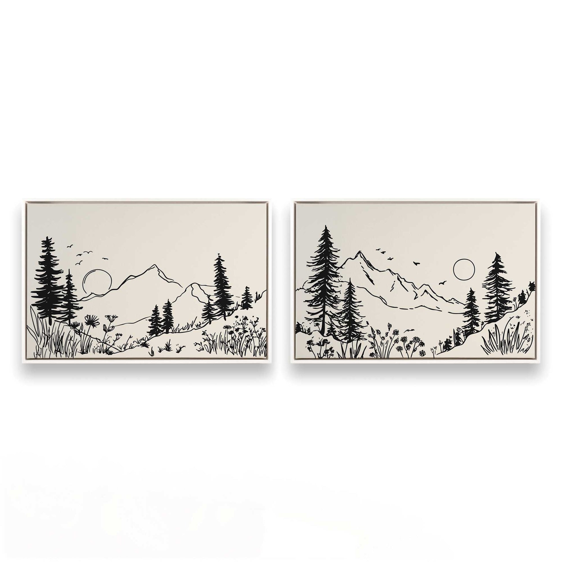 [Color:Opaque White], Picture of art in a White frame