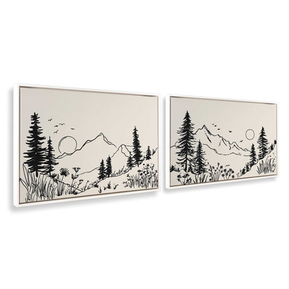 [Color:Opaque White], Picture of art in a White frame at an angle