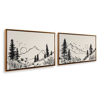 [Color:Polished Gold], Picture of art in a Polished Gold frame at an angle