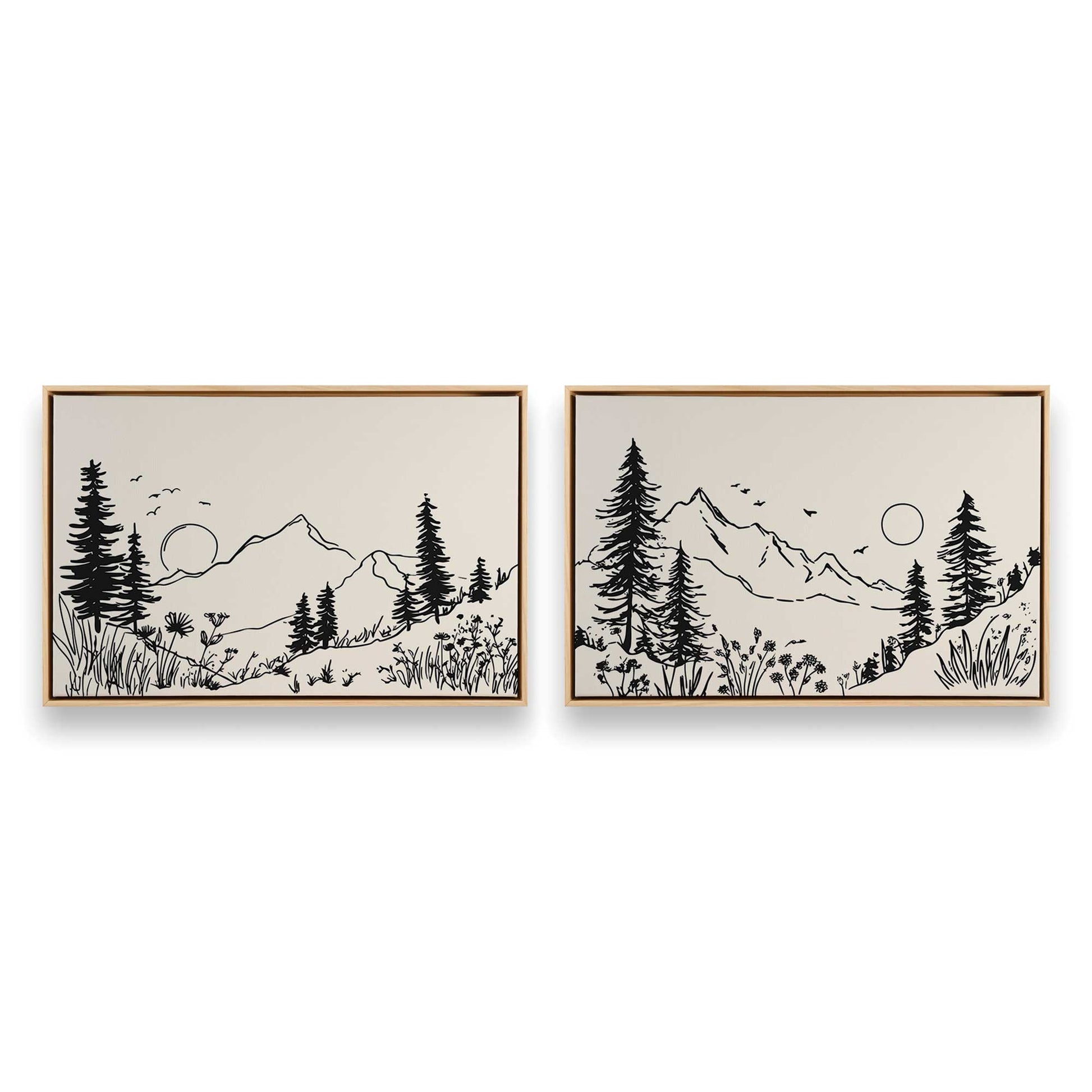 [Color:American Maple], Picture of art in a American Maple frame
