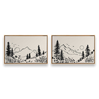[Color:American Maple], Picture of art in a American Maple frame