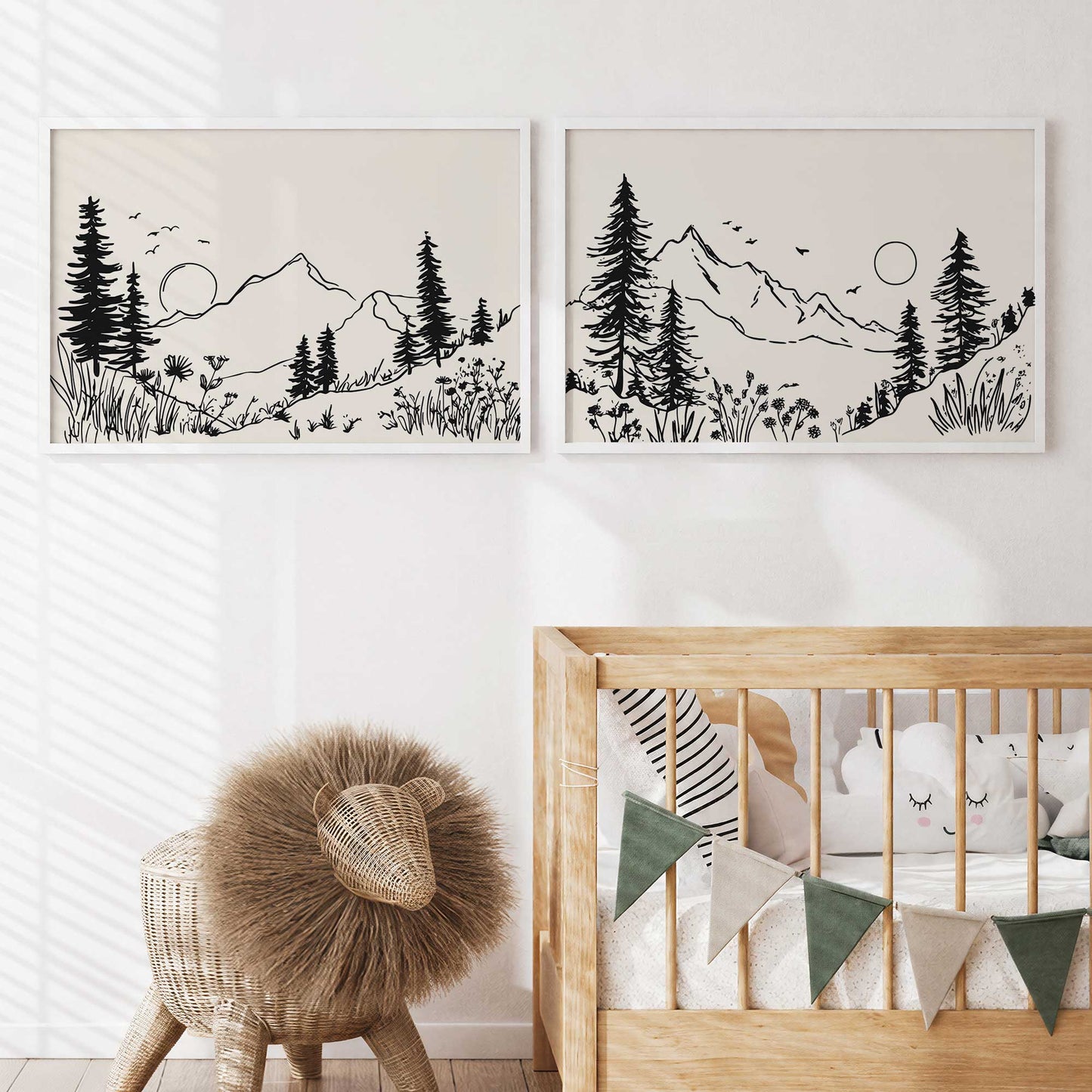 [Color:American Maple], Picture of art in a American Maple frame