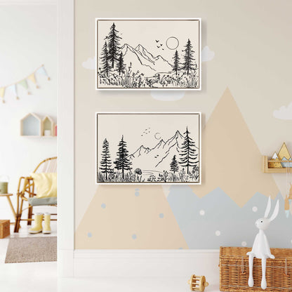 [Color:American Maple], Picture of art in a American Maple frame