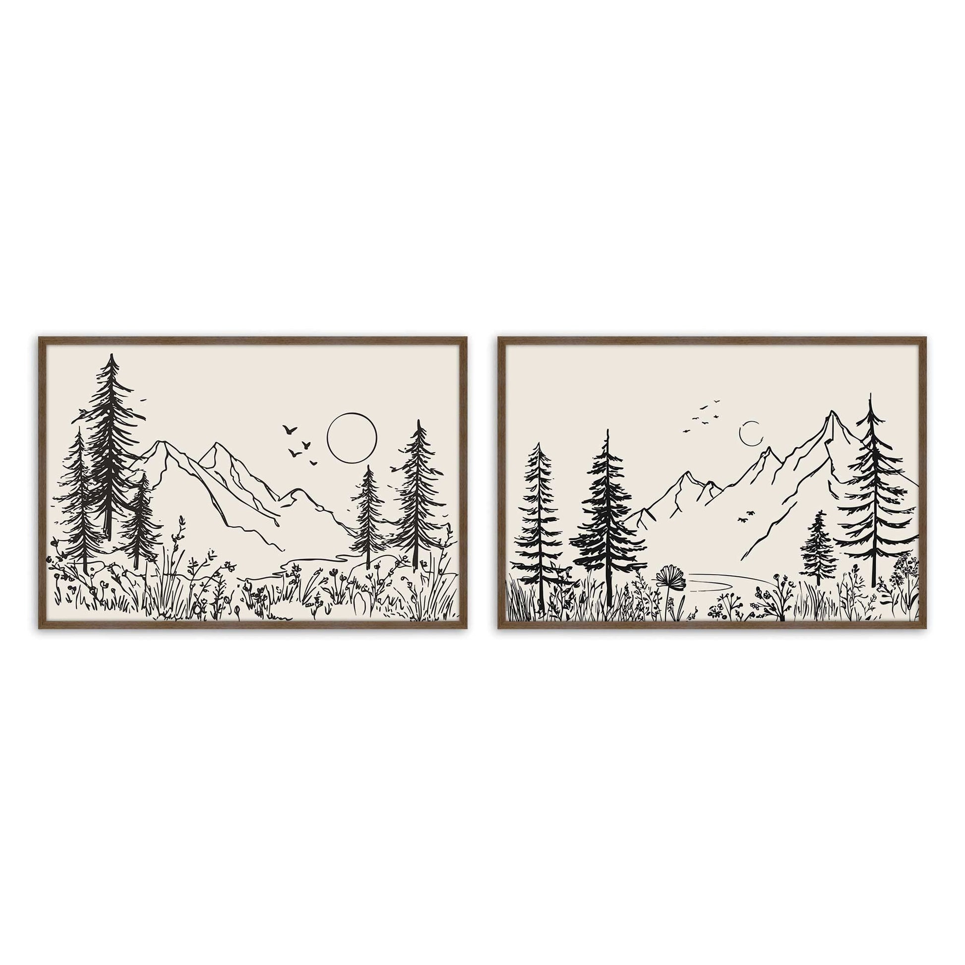 [Color:Walnut], Picture of art in a Walnut frame