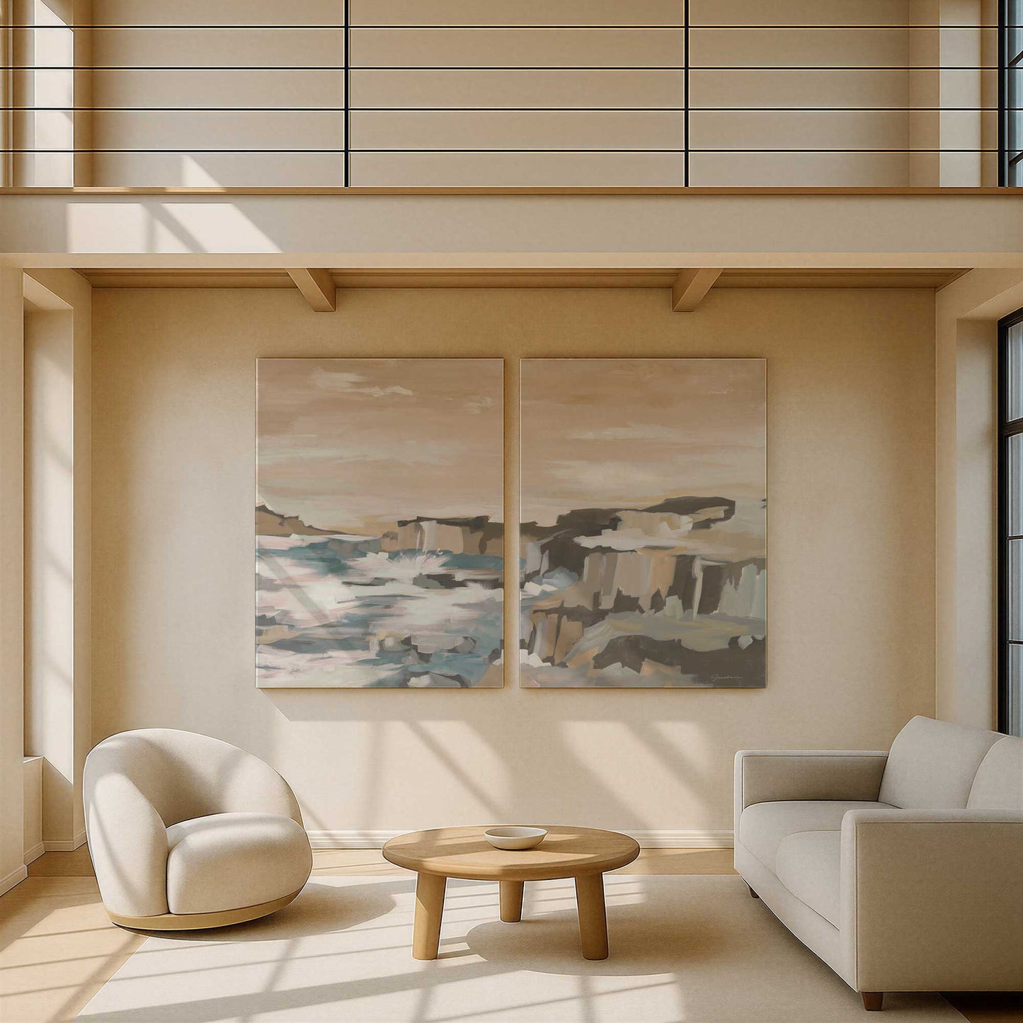 [Color:Stretched Canvas], Picture of art in a room