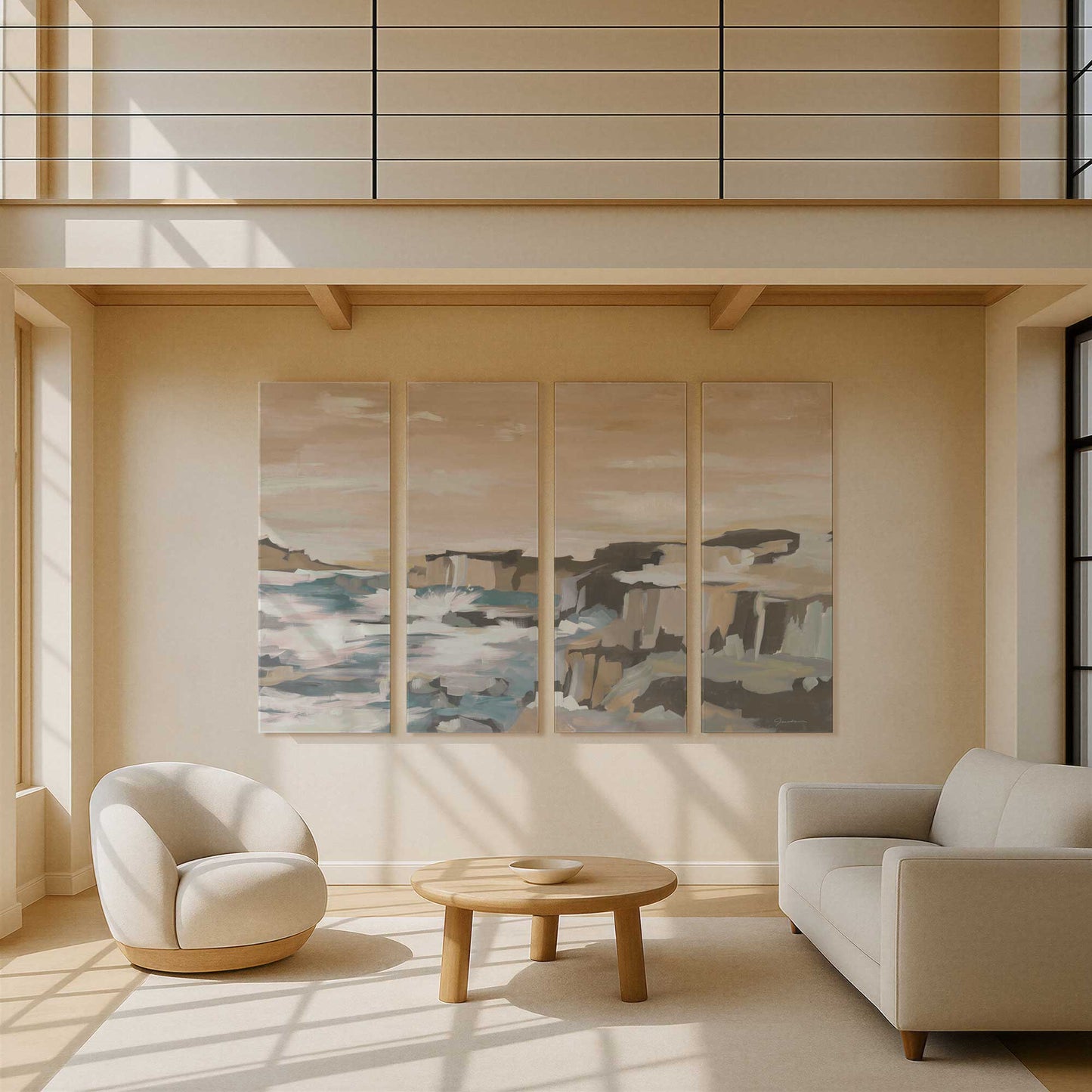 [Color:Stretched Canvas], Picture of art in a room