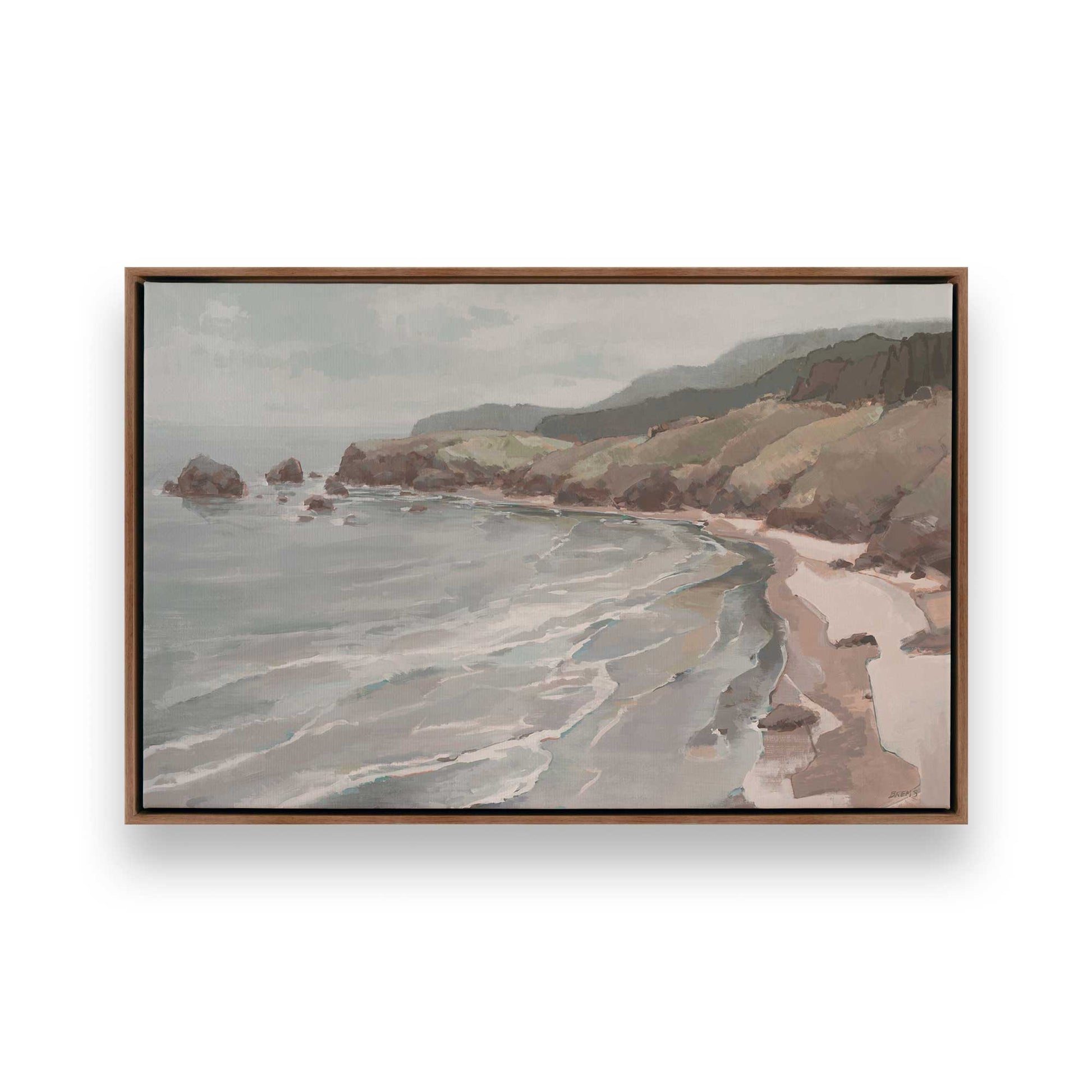 [Color:Walnut], Picture of art in a Walnut frame